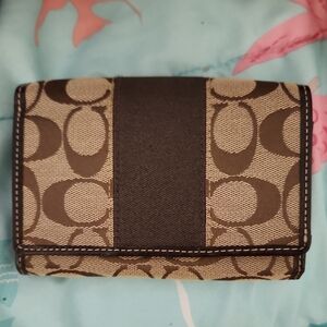 Coach Signature Canvas Wallet